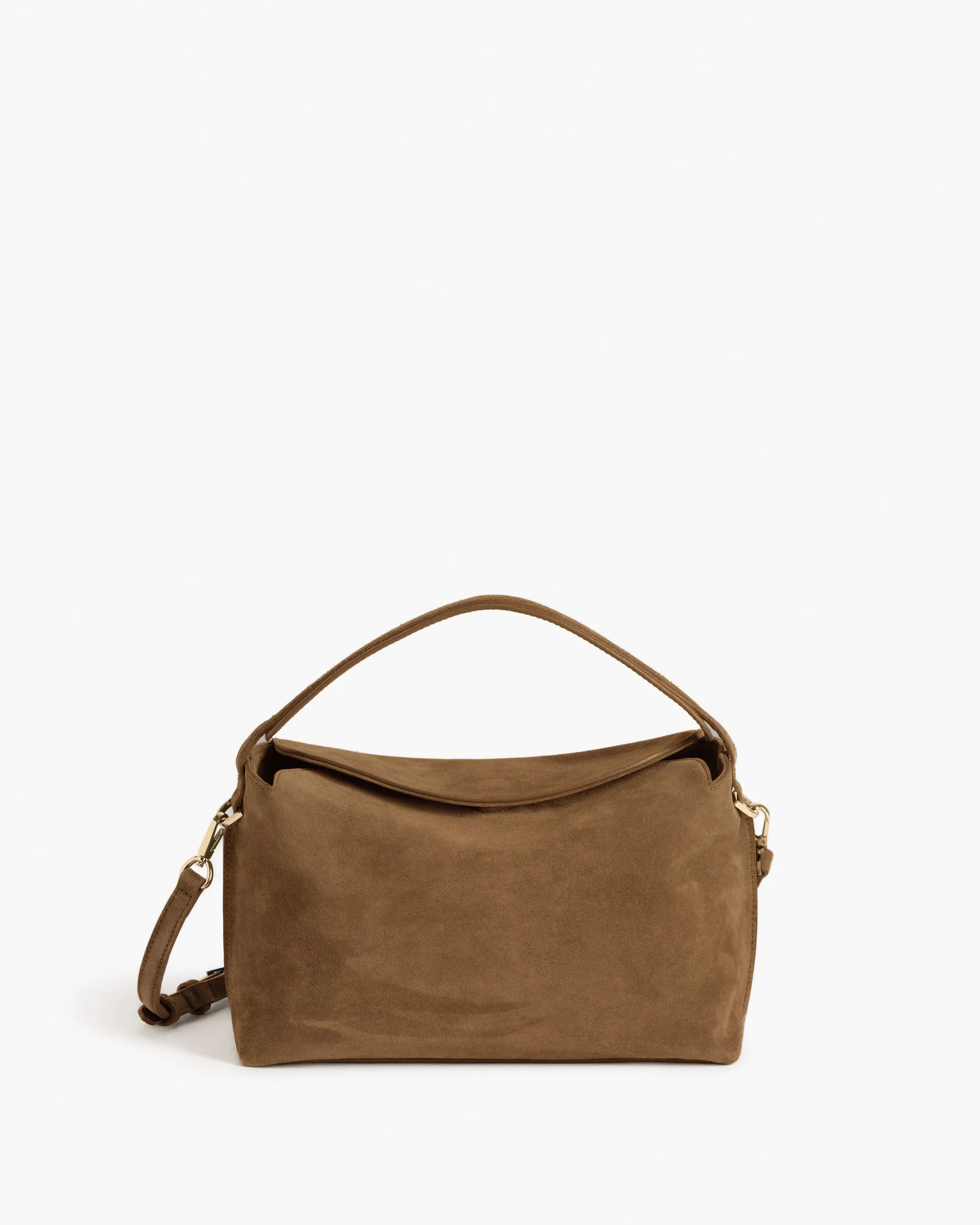 Hera Handbag Suede Wet Sand Bag | Flattered
