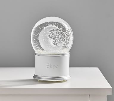 Sleepy Moon Light-Up Snow Globe | Pottery Barn Kids