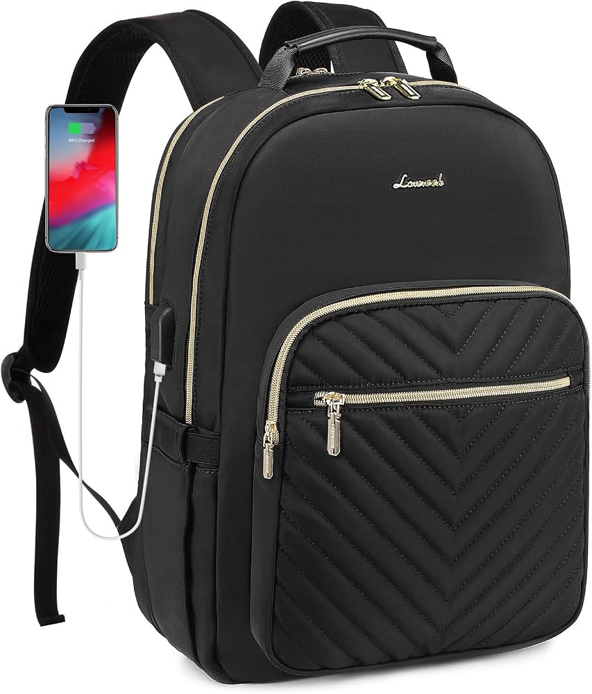 LOVEVOOK Laptop Backpack Purse for Women, Work Business Travel Computer Bags, College Nurse Backp... | Amazon (US)