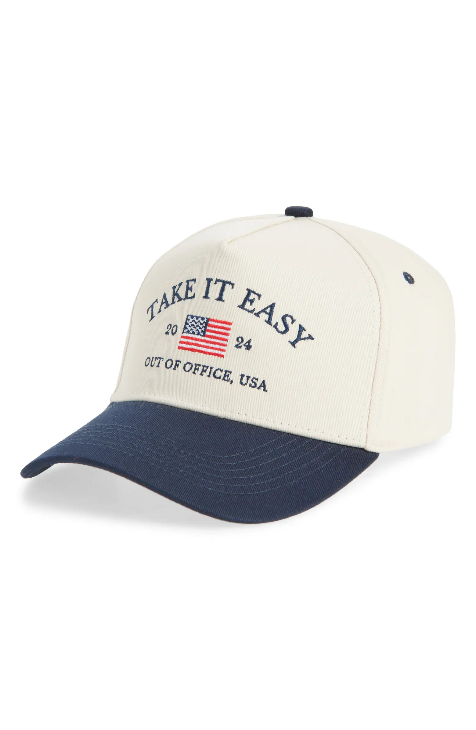 KenzKustomz Take It Easy Canvas Snapback Baseball Cap | Nordstrom | Nordstrom
