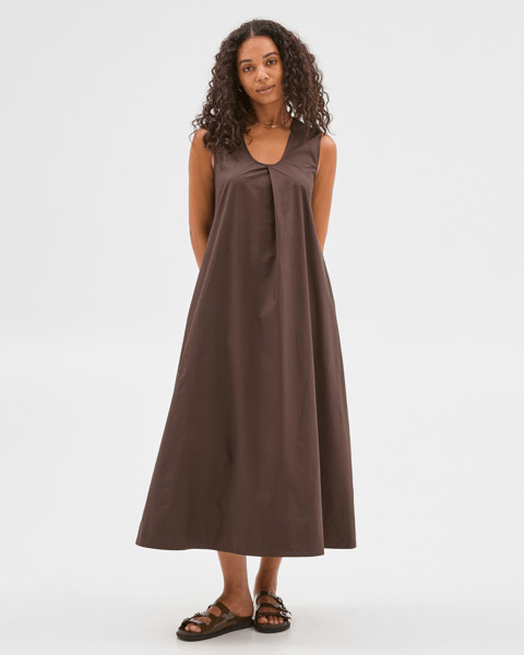 Australian Cotton Pleat Scoop Neck Maxi Dress | Target AU