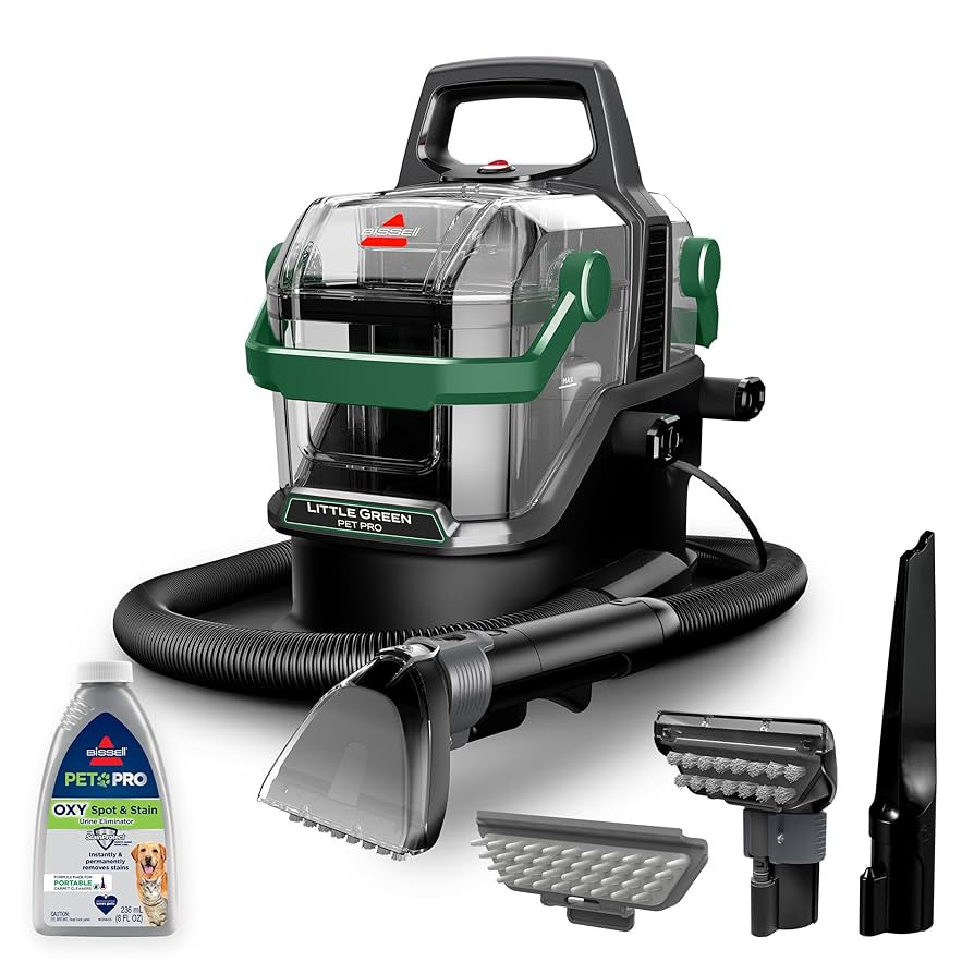 BISSELL Little Green Pet Pro Portable Carpet and Upholstery Deep Cleaner, Car/Auto Detailer with ... | Amazon (US)