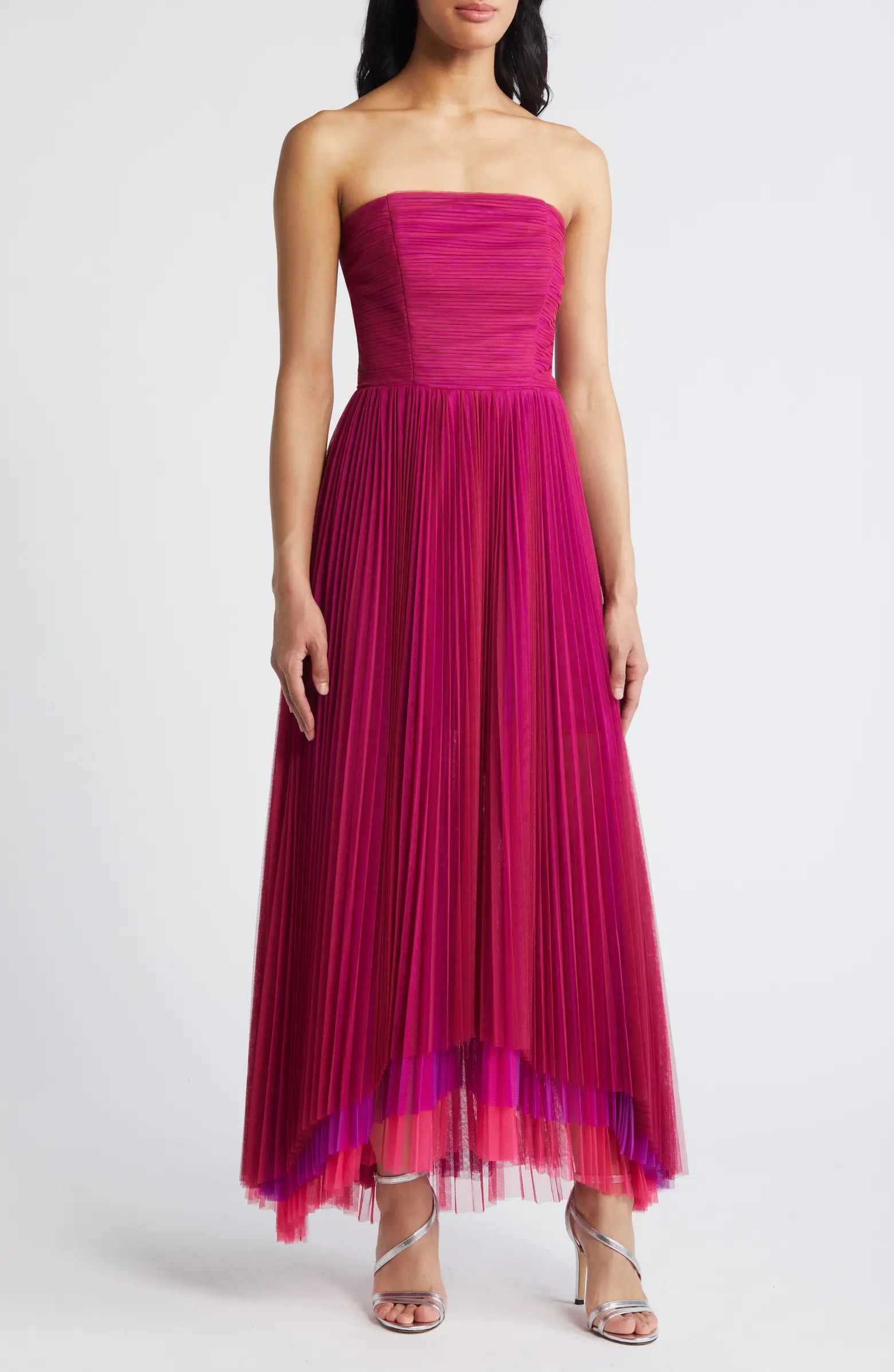 Chelsea28 Smocked Strapless Tulle Cocktail Dress | Nordstrom | Nordstrom