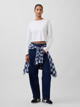 High Rise Barrel Jeans | Gap (US)