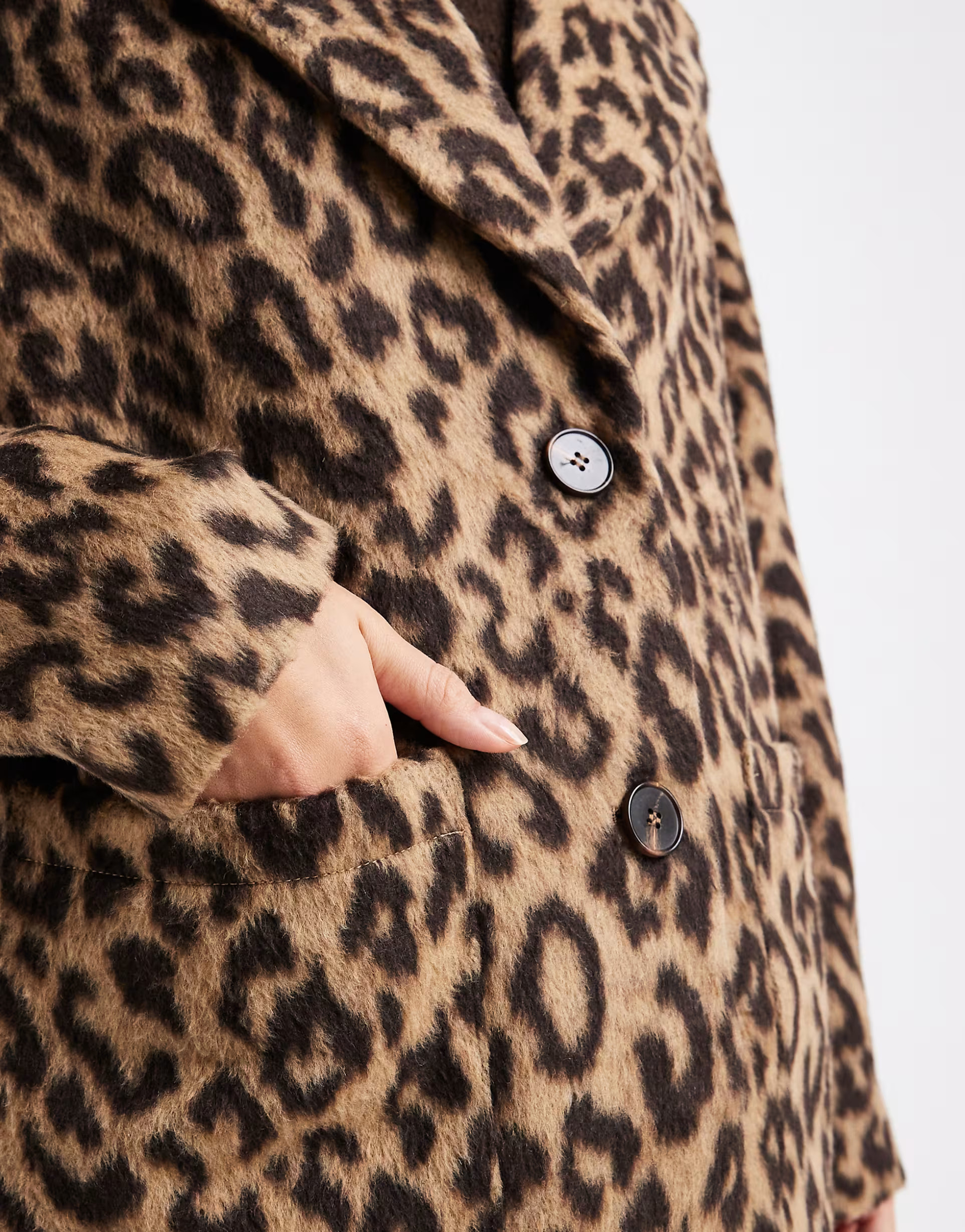 Pieces formal maxi coat in leopard print | ASOS (Global)