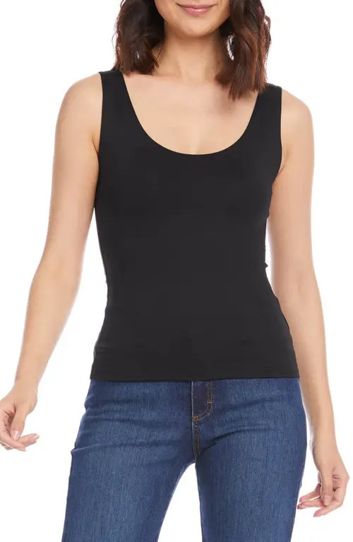 Karen Kane Scoop Neck Tank in Black at Nordstrom, Size Smallp | Nordstrom