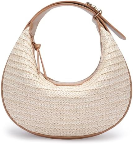 VIMUTI Crescent Shoulder Bag for Women, Small Vegan Leather Crossbody Purse Hobo Handbag with Adj... | Amazon (US)