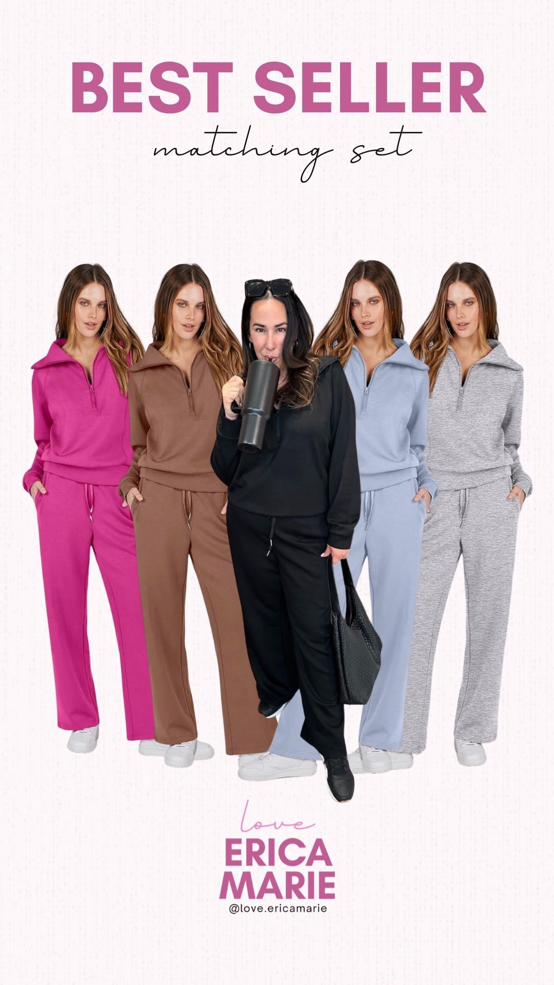 Amazon continues to surprise me with their designer inspired lounge pieces that are just as good as the more expensive brands. This is one of my most complimented sets that I wear over and over and am completely blown away every single time. The fabric is so soft and comfortable, and a lounge set that is flattering is almost unheard of. I love the different colors and the affordable price tag. 
Affordable loungewear, midsize approved activewear, Amazon comfy set 

#LTKOver40 #LTKmomlife #LTKMidsize