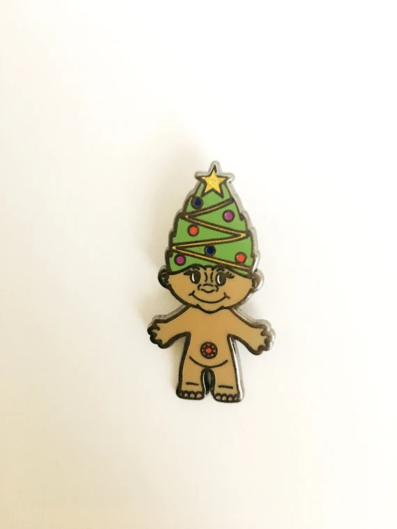Black Friday Sale! In stock! Holiday Troll enamel pin bu Josie B, Enamel Pins, Flair, Pins, Trolls | Etsy (US)