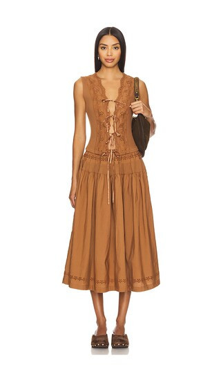 Free People Gesibelle Set in Brown. - size XL | Revolve Clothing (Global)