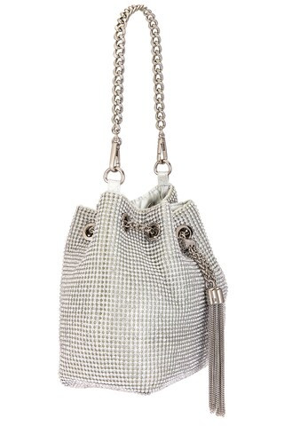 Sylvie Crystal Pouch in Silver | Revolve Clothing (Global)