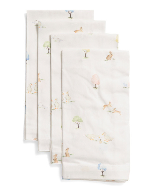 Set Of 4 Easter Gardens Napkins | TJ Maxx