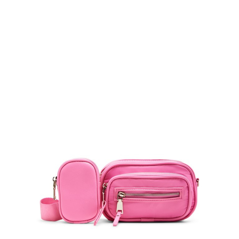 Madden NYC Women's Mini Convertible Handbag with Front Pocket, Pink | Walmart (US)