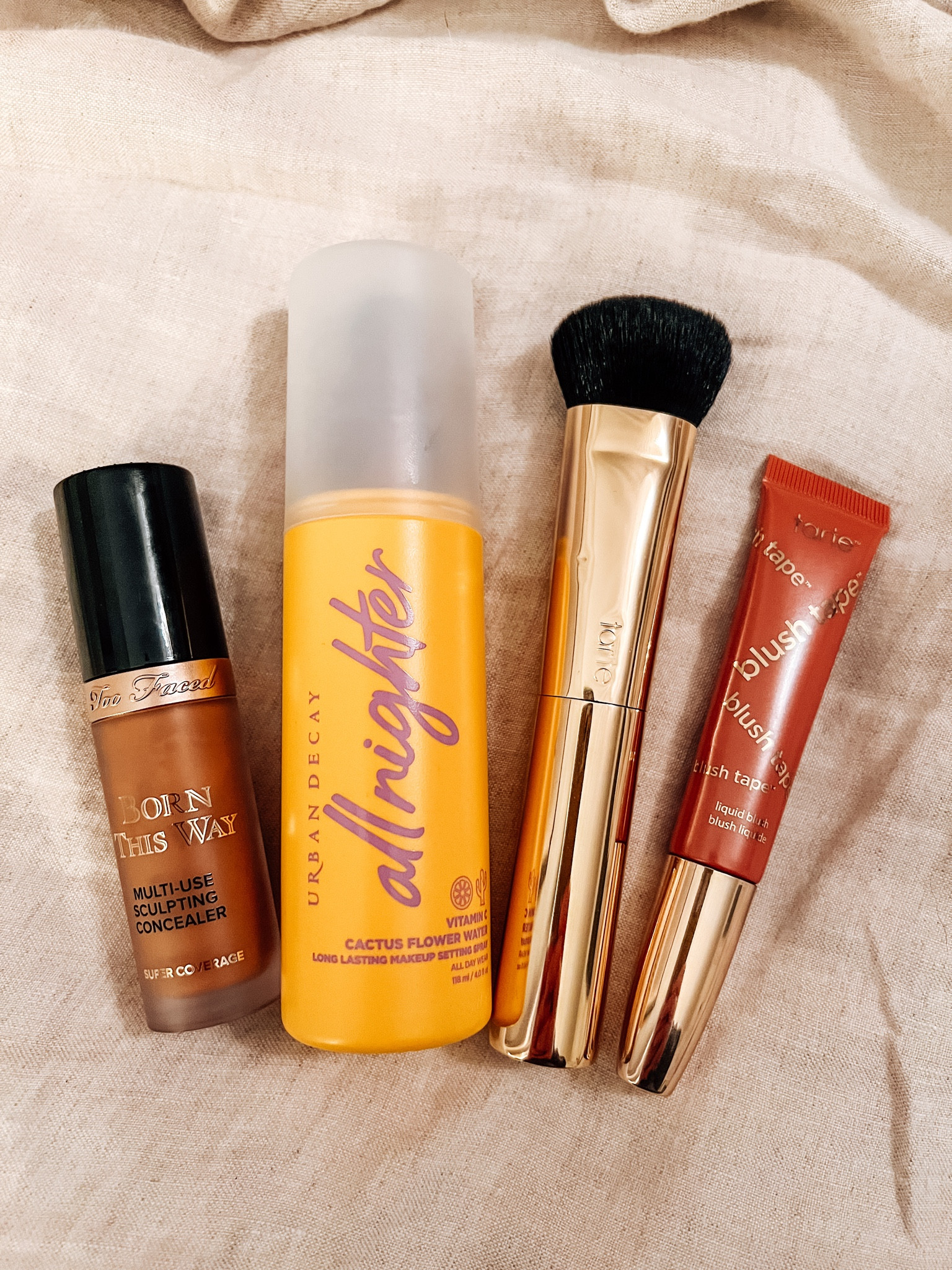 My recent makeup purchase: concealer (I use for contour - color “Chestnut”), setting spray with vitamin C,  liquid blush and brush duo (color “Berry”) **obsessed with this liquid blush!  Such a pretty color and it goes on so smooth. ——— I also linked my favorite sheet set (color “Flax”) 

#LTKFind #LTKhome #LTKbeauty