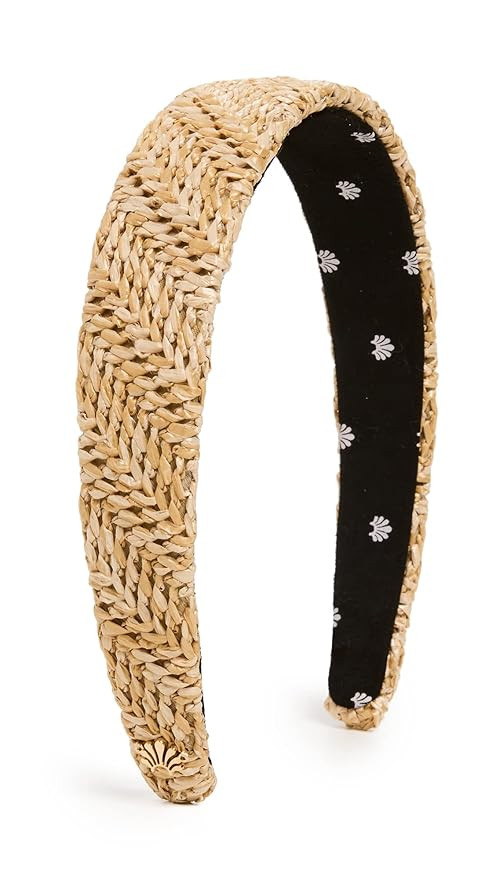 Lele Sadoughi Women's Raffia Bessette Headband, Natural, Tan, One Size | Amazon (US)