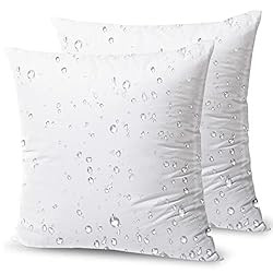 Amazon.com: Phantoscope Premium Outdoor Pillow Inserts - Pack of 2 Square Form Water Resistant De... | Amazon (US)