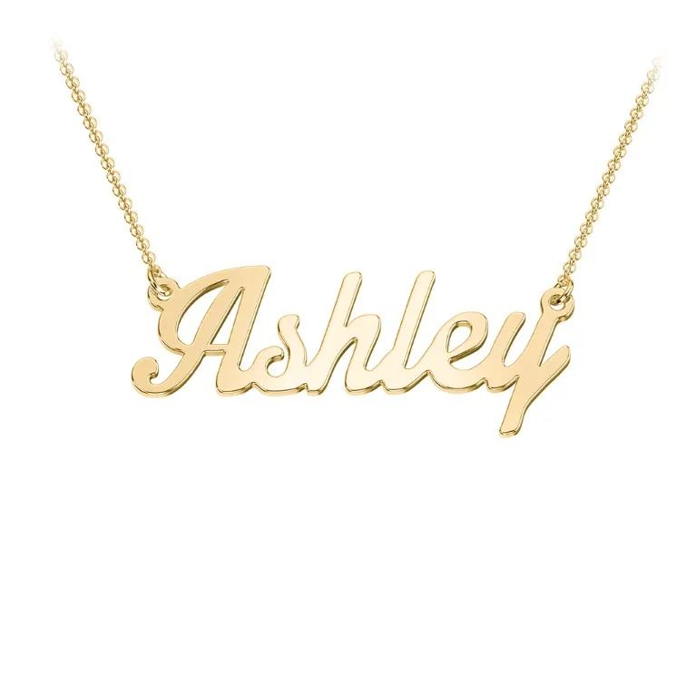 18K Yellow Gold Plated Personalized Name Necklace | Jewlr