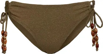 Taryn Beaded Side-Tie Lowrise Hipster Bikini Bottom | Nordstrom