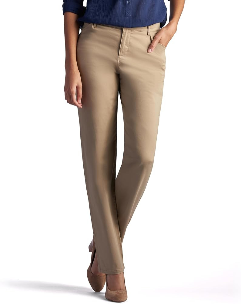 LEE Women's Relaxed Fit All Day Straight Leg Pant | Amazon (US)