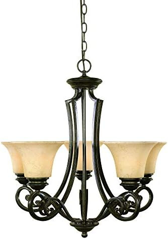 Designers Fountain 81885-FSN Mendocino 5-Light Chandelier, Forged Sienna | Amazon (US)