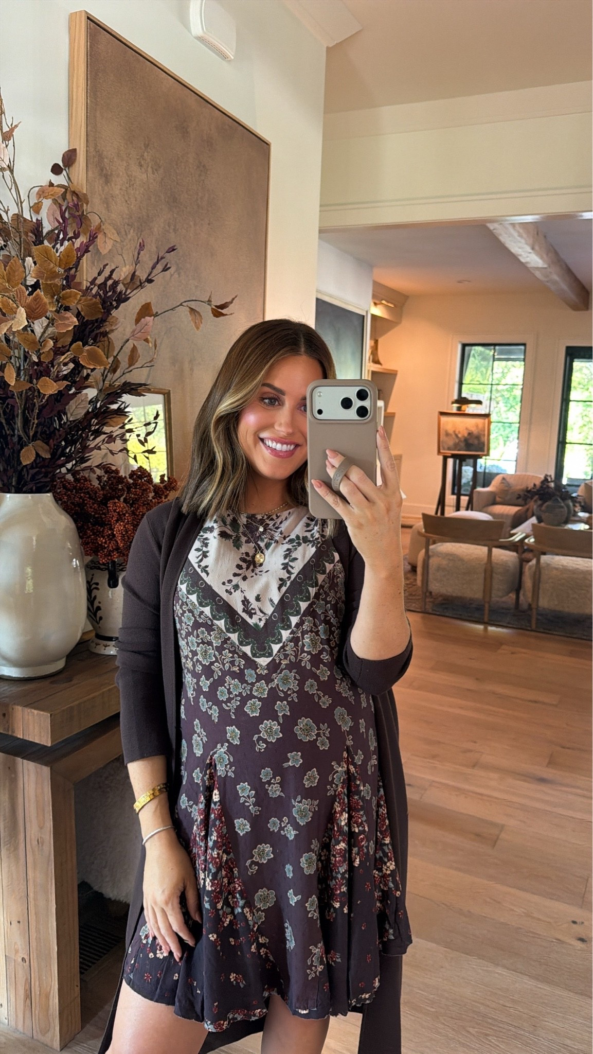 Ootd + bump friendly outfit! Wearing xs in dress, runs tts! My cardigan is old, but linking similar!

#LTKSeasonal #LTKootd #LTKBump