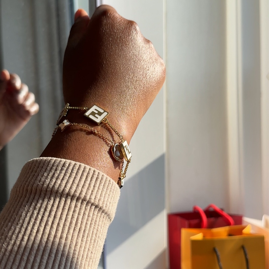 Fendi white square bracelet 

#LTKFind #LTKunder50 #LTKstyletip