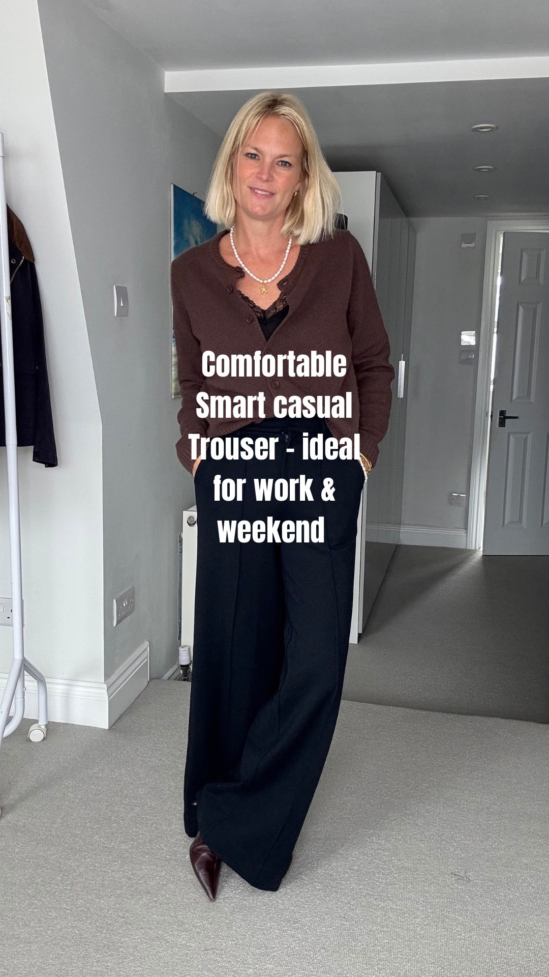 These are a great trouser that I’ve bought for clients - comfortable as they are made from ponte so have some stretch as it’s a heavy weight jersey. 

Ideal smart casual style you can dress up for work or down for the weekend. 

Come in two leg lengths. I have the short on. Would say they come up long but are supposed to be a full length trouser. Easy to shorten though. 

The regular is a good length for my taller clients  

#LTKworkwear #LTKuk #LTKautumn
