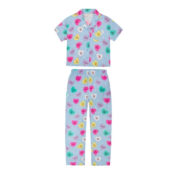 Planet Gold Girls Vday Coat Set, Sizes 4-18 | Walmart (US)