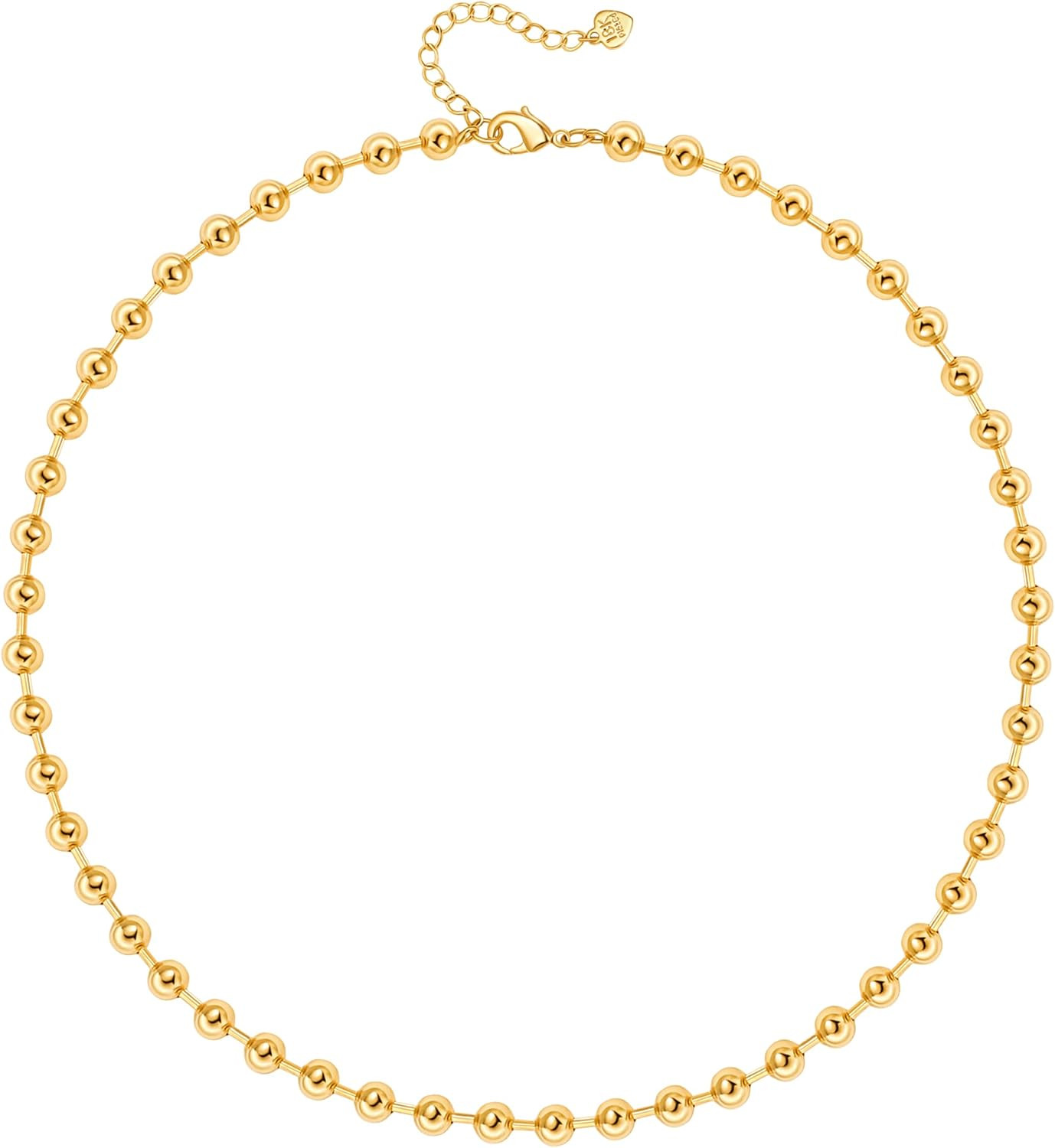 Aobei Pearl 18K Gold Plated Paperclip Chain Choker Satellite Chain Freshwater Cultured Biwa Pearl Pendant Necklace Dainty Turquoise Jewelry for Women | Amazon (US)