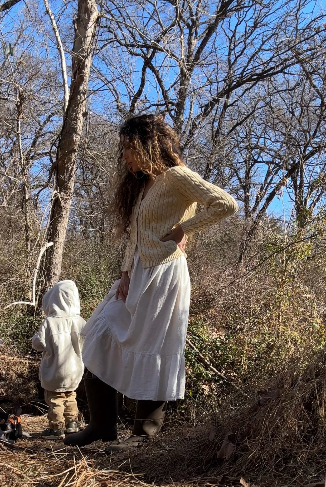 More #fishermancore 
White cotton dress, cable knit cardigan, rainboots and tall socks
#fishermanaesthetic

#LTKStyleTip #LTKMostLoved #LTKSeasonal
