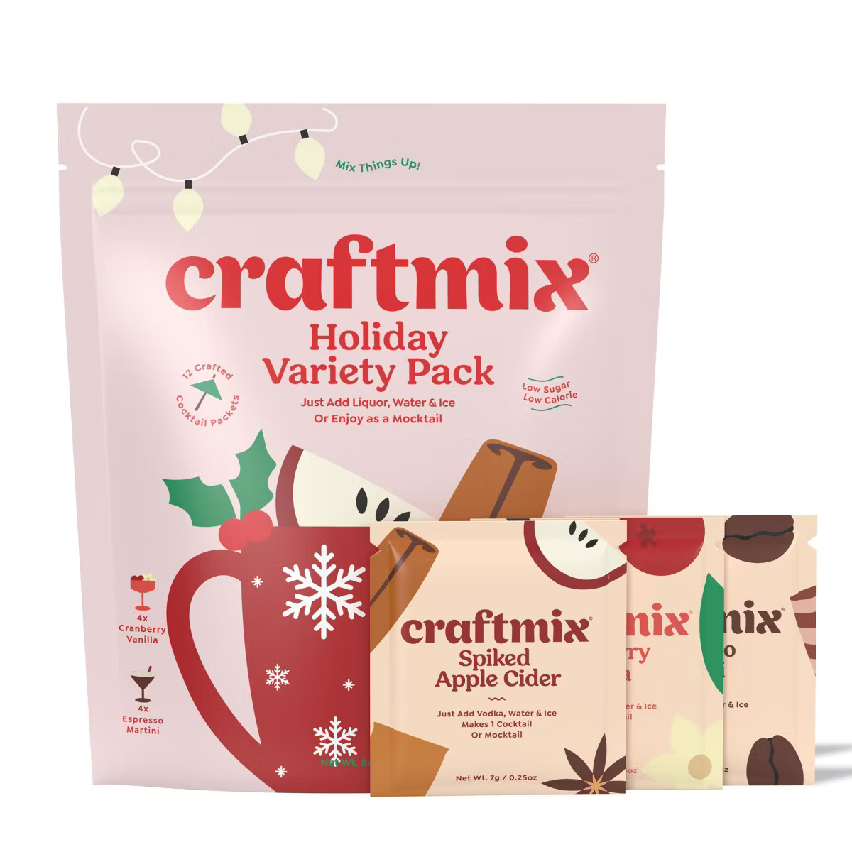 Craftmix 12 Pack Holiday Variety Cocktail / Mocktail Mixer - Makes 12 Drinks | Target