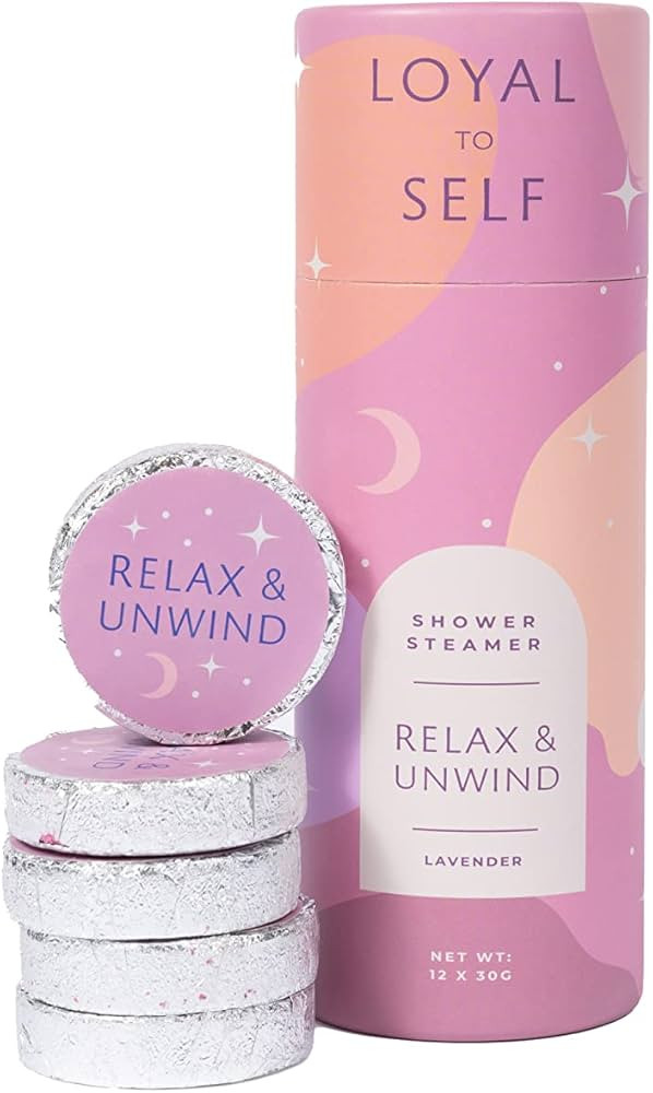 Loyal to Self Shower Steamers 12 Pack - Relax & Unwind Lavender Aromatherapy Bath Bombs - Essenti... | Amazon (US)