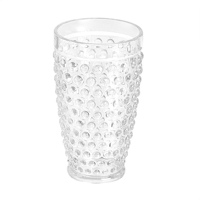 Amazon Basics 12-Piece Tritan Glass Drinkware Set - Hobnail Highball and Double Old Fashioned, 6-... | Amazon (US)
