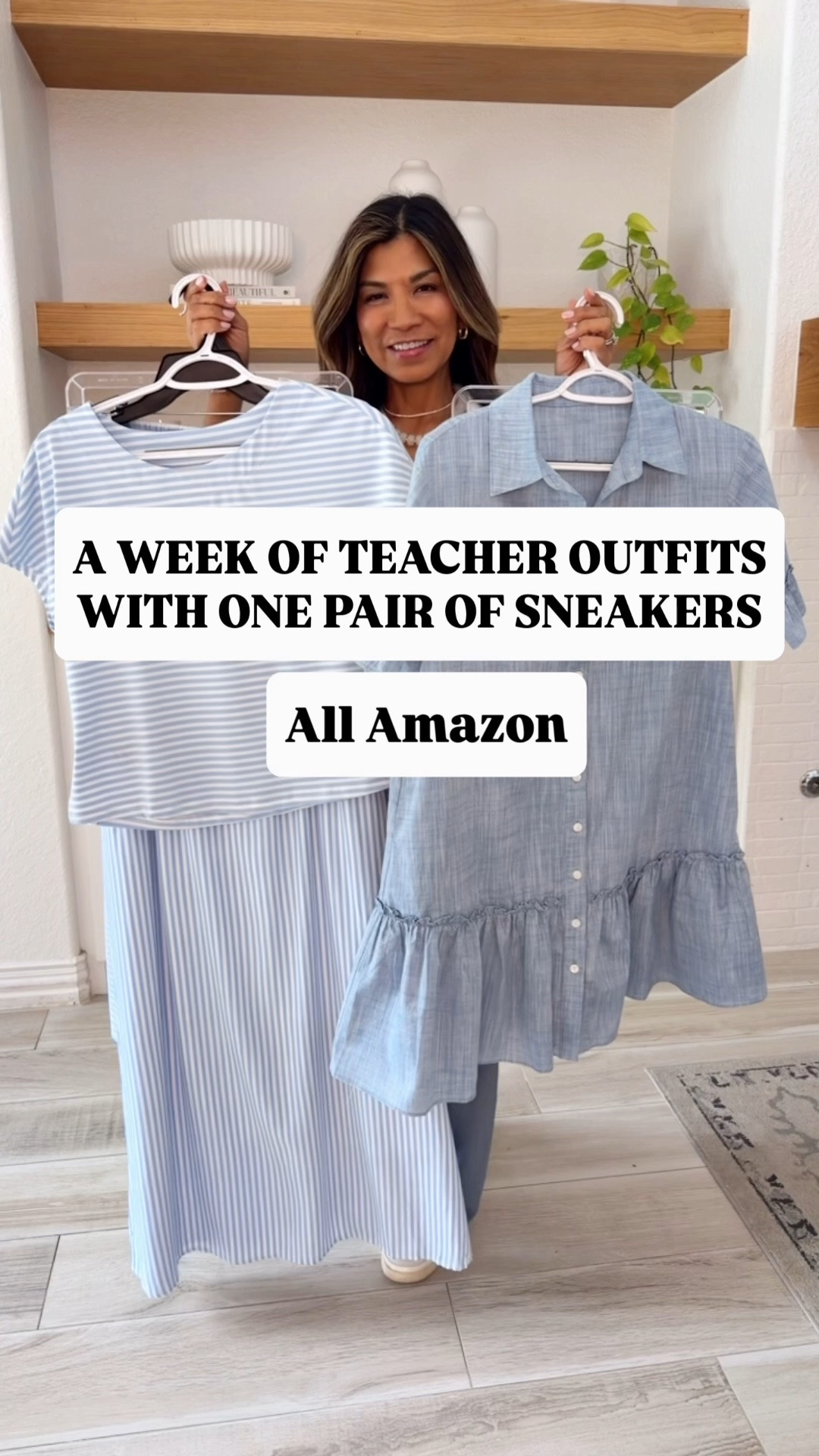 I’m 5’2” 118#ish for reference 
Sneakers fit tts- very comfy! Wore these to Europe 3 years in a row. I linked the socks I wore with them. I’ll also link other sneakers that are popular with teachers. 
All tops, skirts dresses, cardigan, and 2 piece set are in size small tts. 

Summer outfits, business casual, teacher outfits, Amazon finds, Amazon finds, over 50 style, midlife fashion, petite fashion,midlife women, affordable fashion, fashion over40

#LTKOver40 #LTKPetite #LTKWorkwear