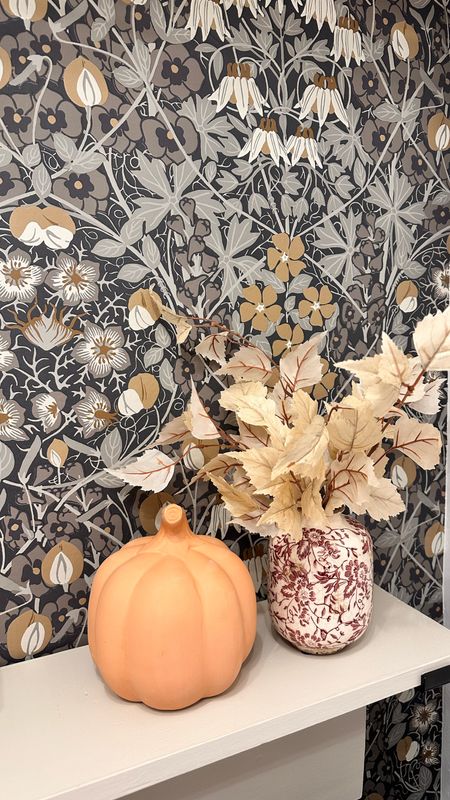 Laundry room wallpaper 

UndeniablyElyse.com

DIY, Home updates, home decor, fall decor, pumpkins, floral, vases, 

#LTKhome #LTKfindsunder50