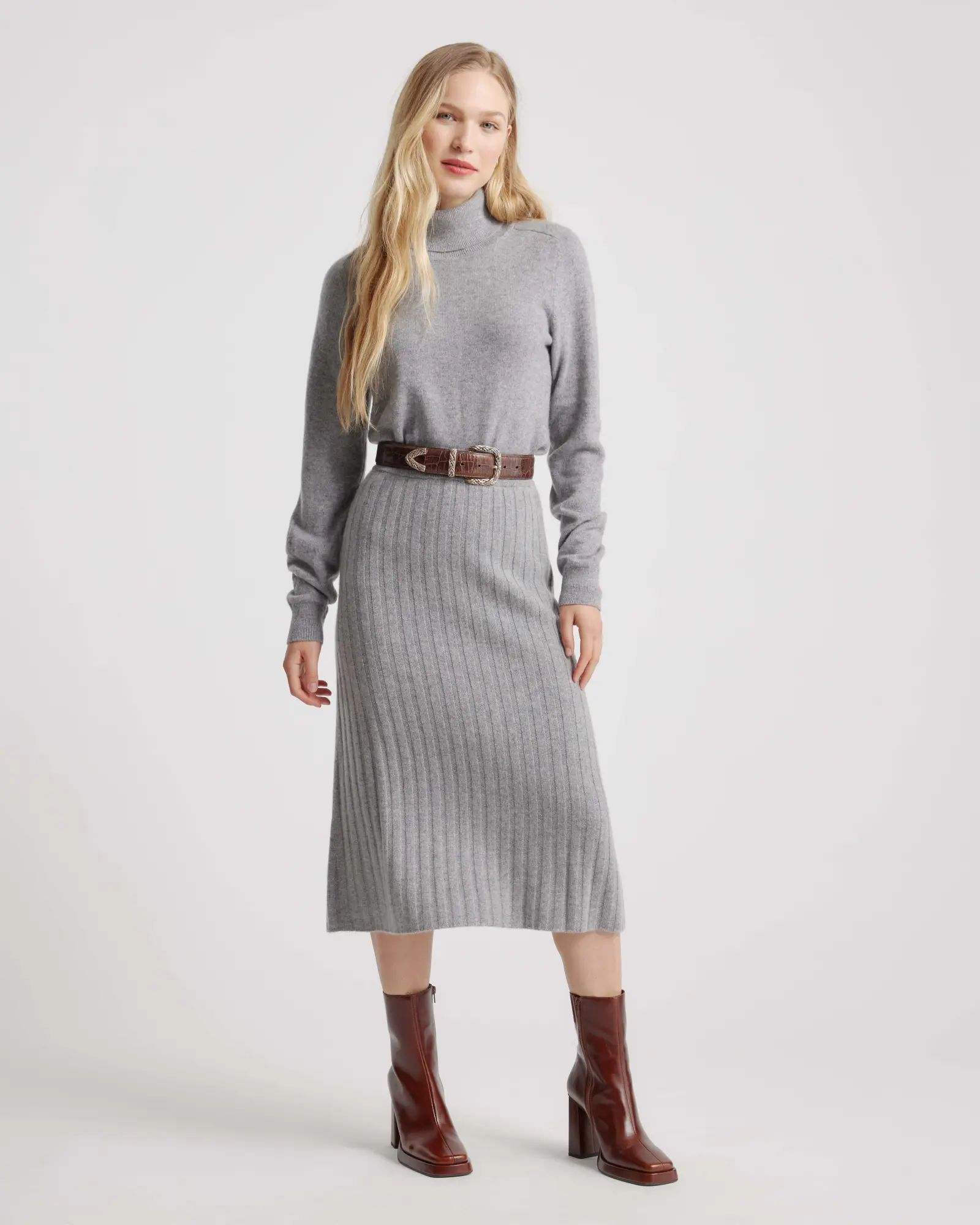 Mongolian Cashmere Midi Skirt | Quince