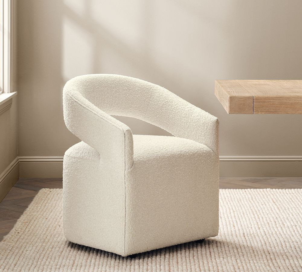 Baldwin Upholstered Open Back Armchair | Pottery Barn (US)