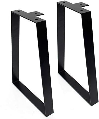 Signstek 16" Trapezoid Metal Table Legs for Furniture, Bench, Chairs or Coffee Table, Set of 2 | Amazon (US)
