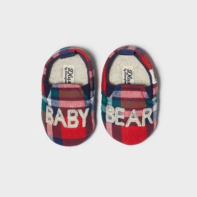 Baby dluxe by dearfoams Baby Bear Bootie Slippers - Red | Target