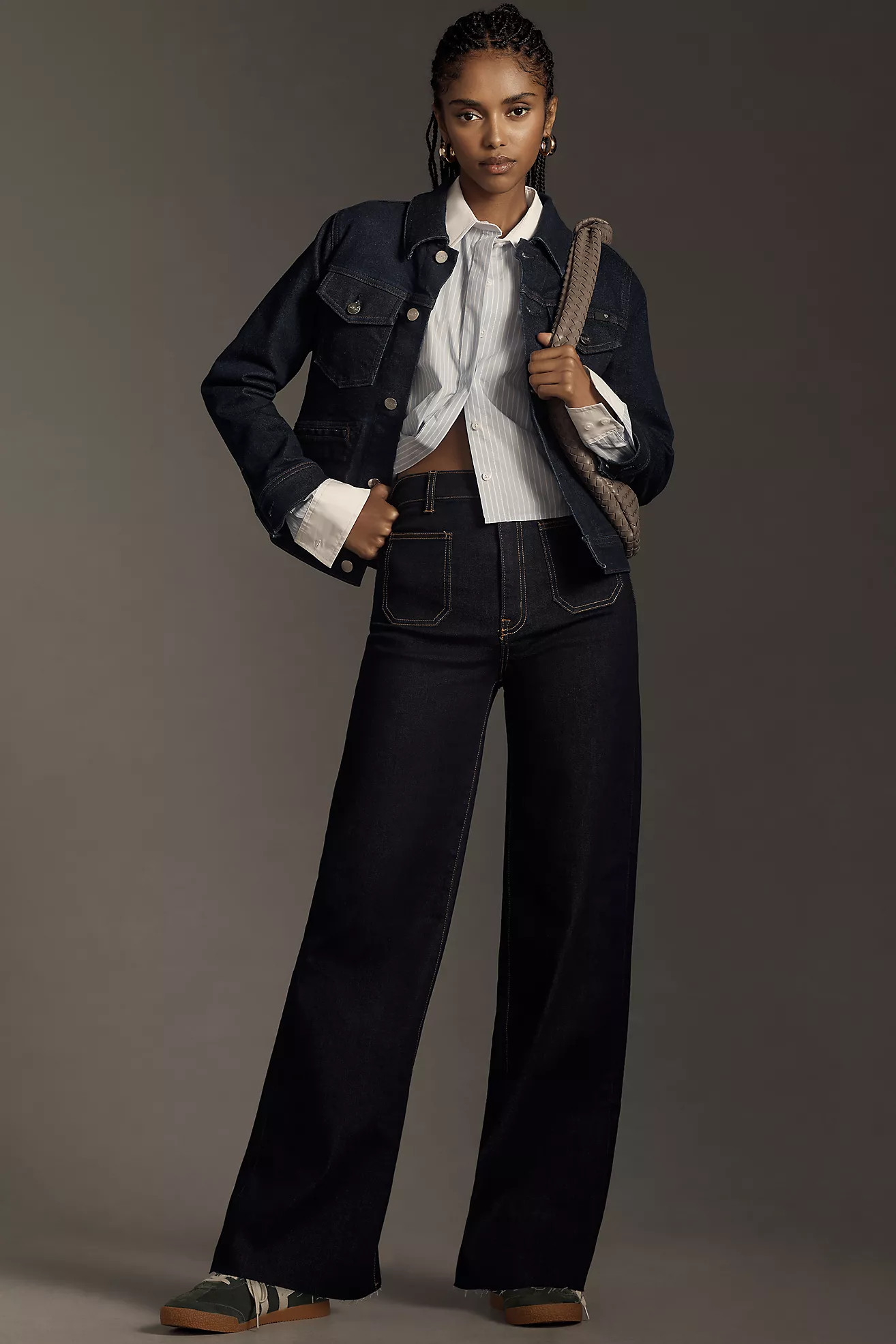 Unpublished Noemi High-Rise Wide-Leg Patch Pocket Jeans | Anthropologie (US)