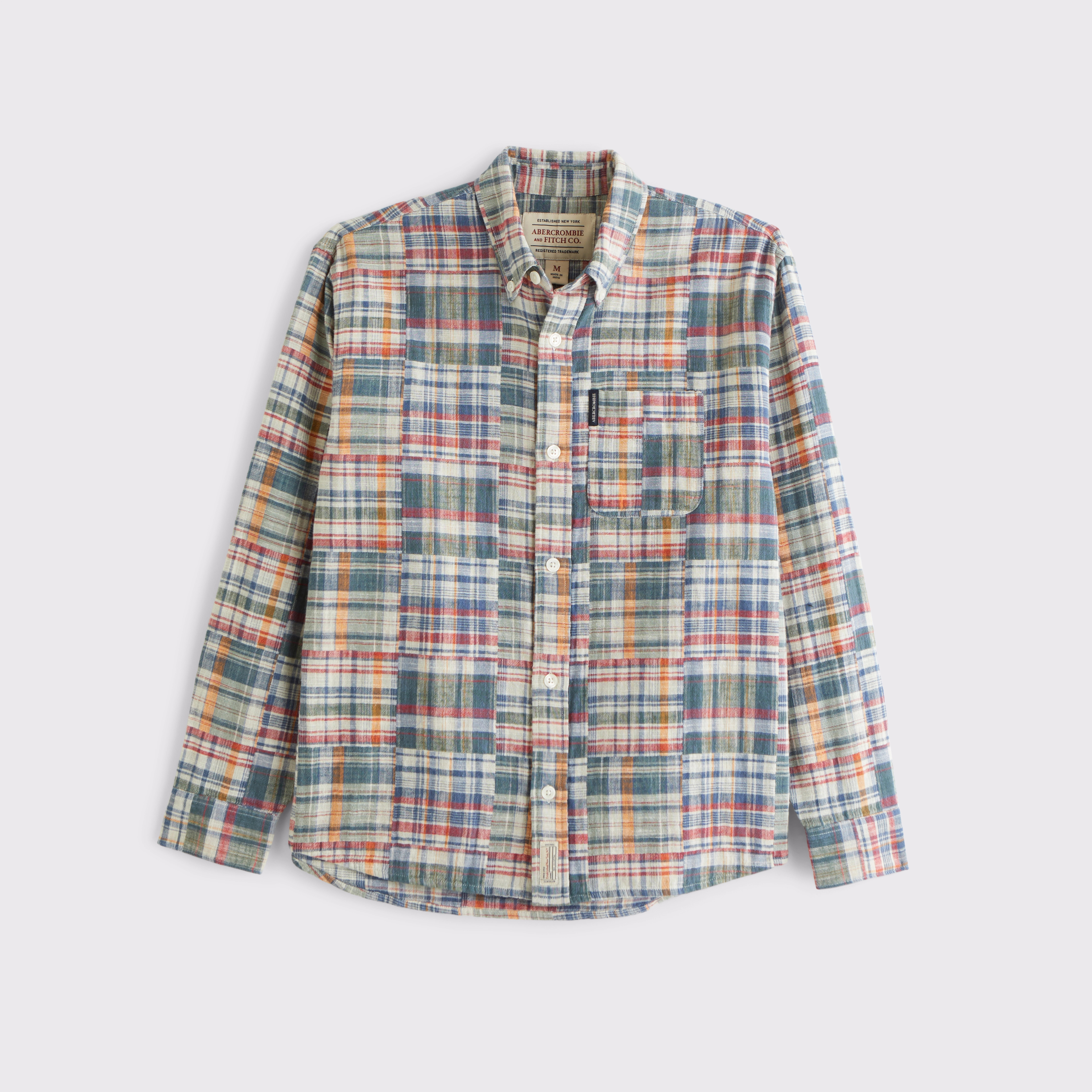 Long-Sleeve Preppy Shirt | Abercrombie & Fitch (US)