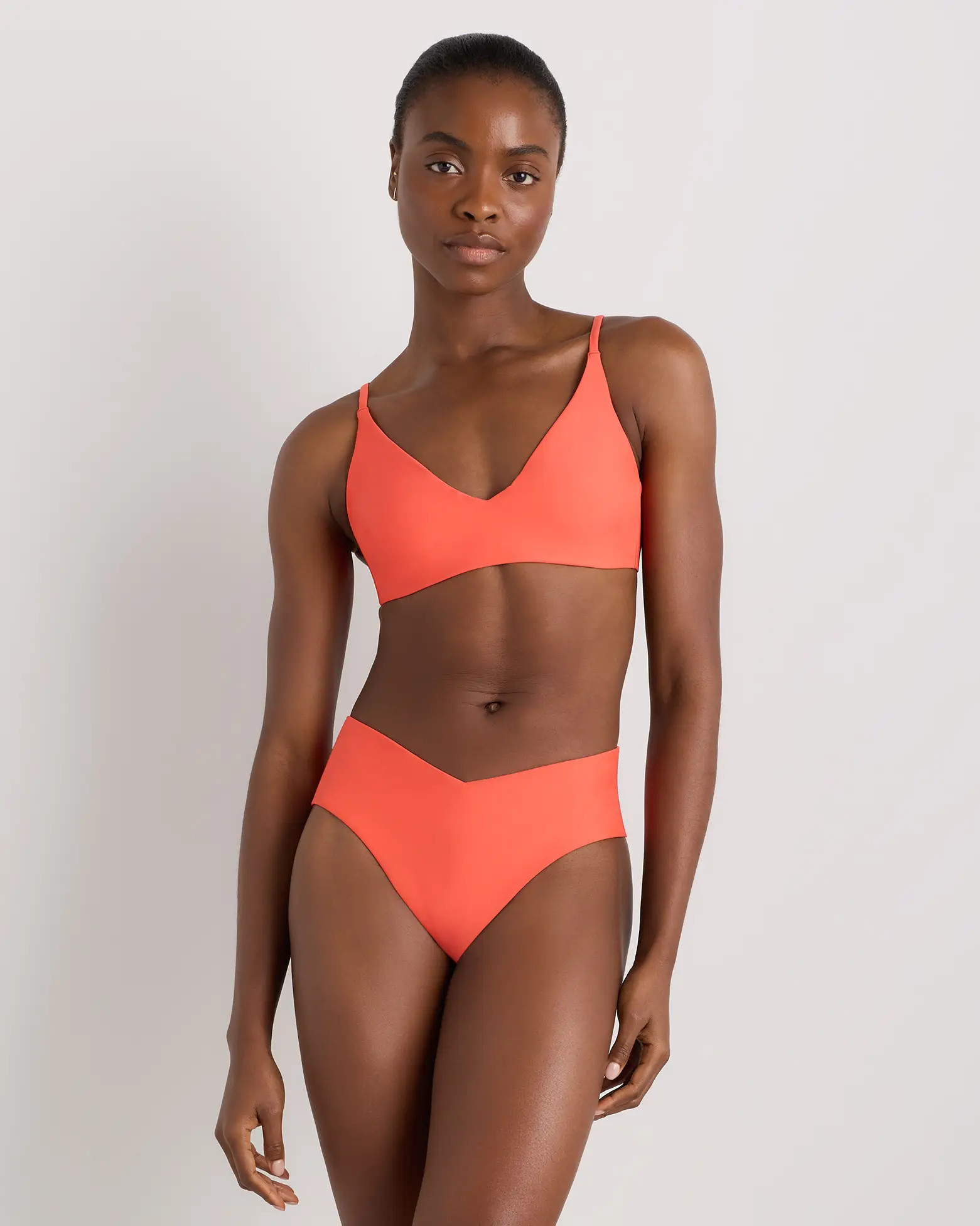 Italian V-Neck Bikini Top | Quince