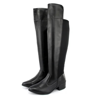 Bota Feminina Cano Longo Salto Grosso BR2 Com Zíper | Dafiti (BR)