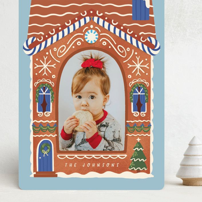 "Gingerbread" - Customizable Grand Holiday Cards in Brown by Grae. | Minted