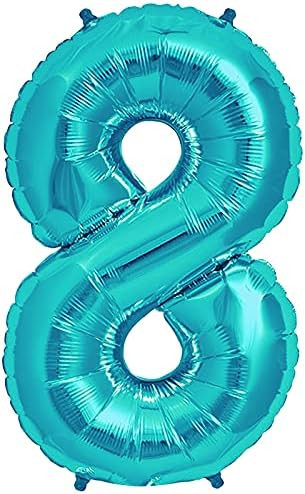 Gifloon Number 8 Balloon, Large number balloons 40 inch, 8th Birthday Party Decorations Supplies ... | Amazon (US)