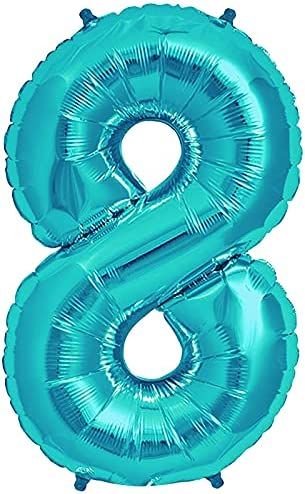 Gifloon Number 8 Balloon, Large number balloons 40 inch, 8th Birthday Party Decorations Supplies ... | Amazon (US)