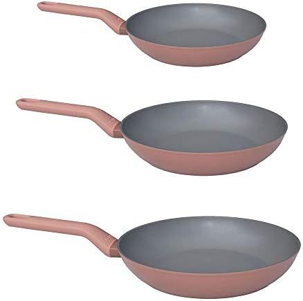 BergHOFF LEO Non-stick Cast Aluminum Set of 3pc Fry Pan Soft-touch Stay-cool Handle Ferno-Green, ... | Amazon (US)