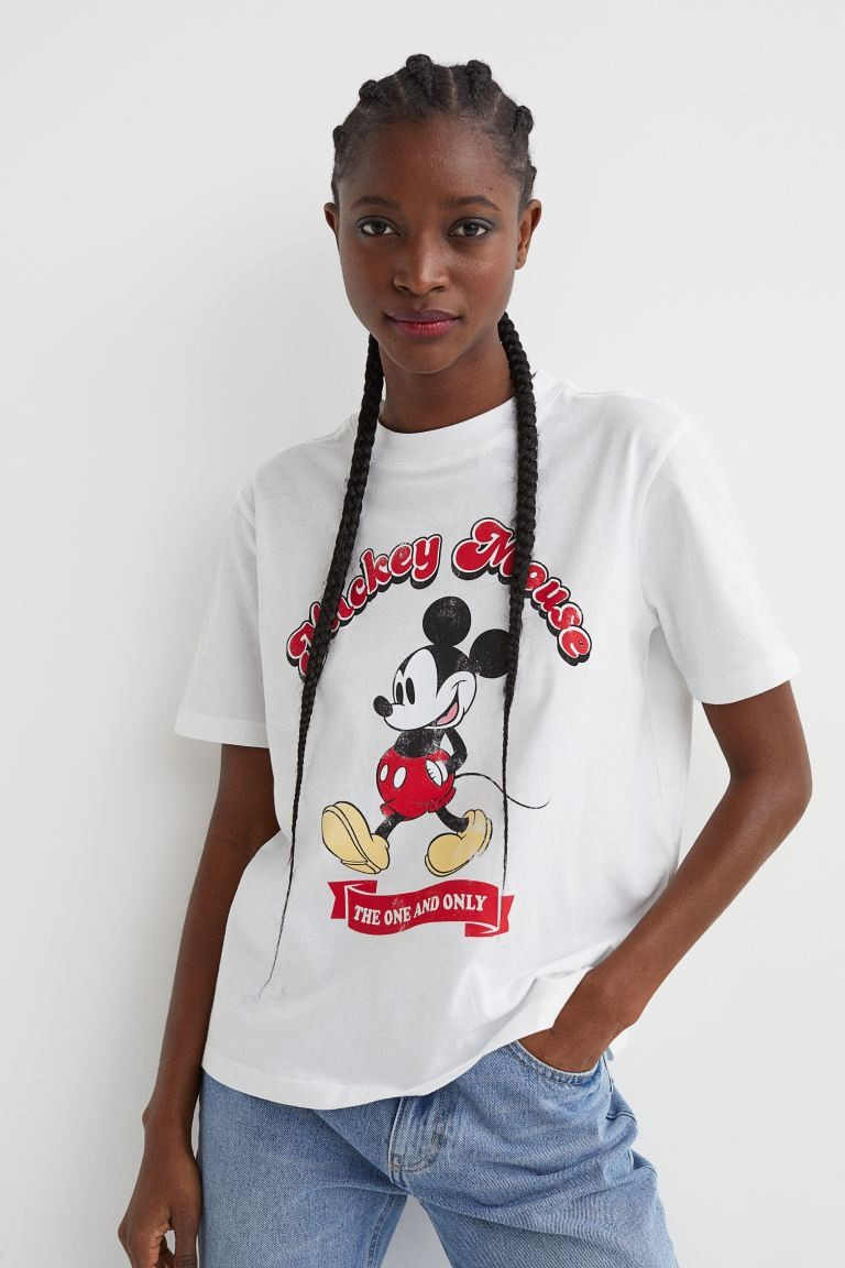 T-shirt with Motif | H&M (US + CA)