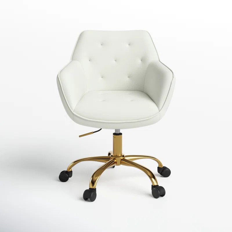 Clio Task Chair with Height Adjustable and Velvet Upholstery | Wayfair North America