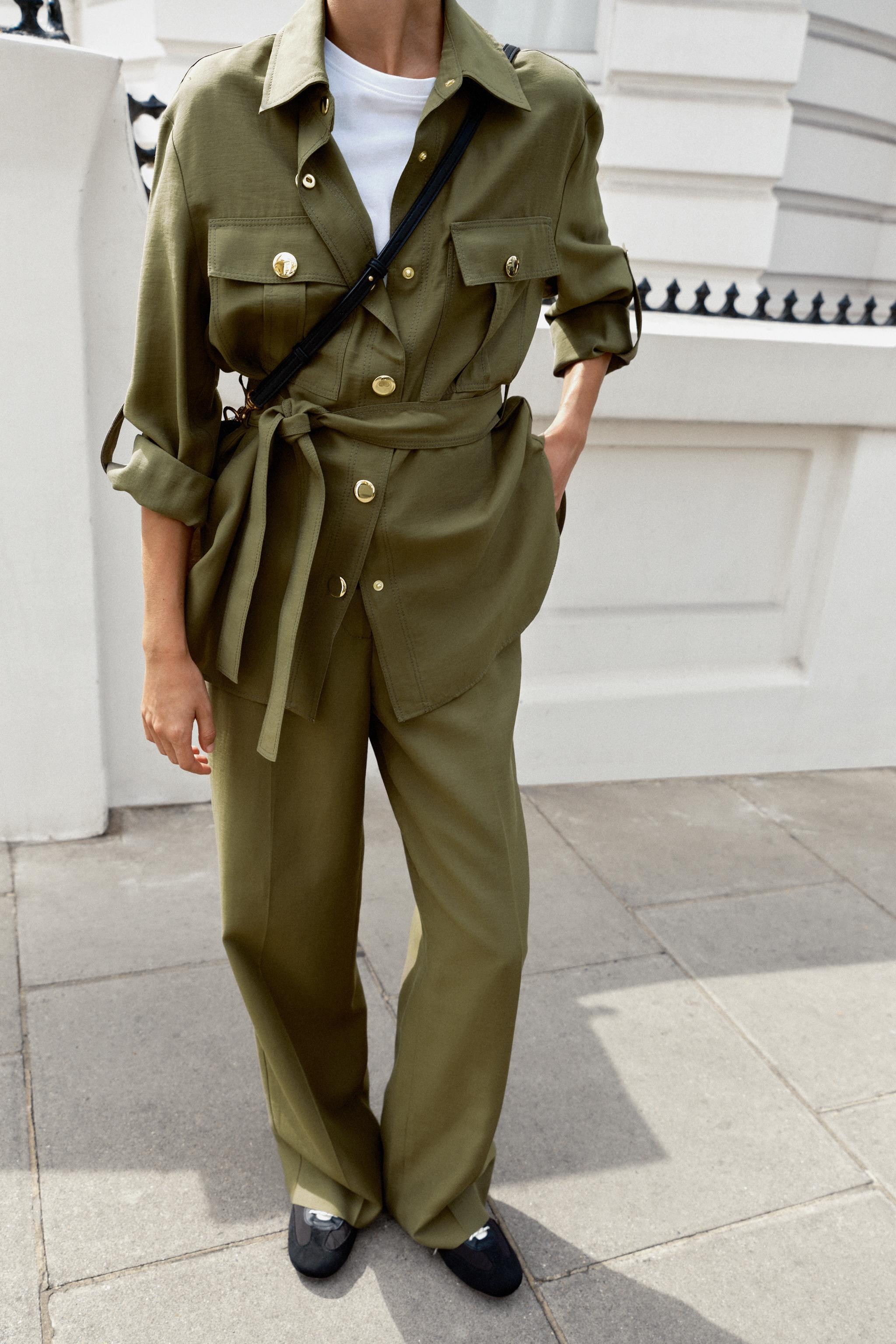 BELTED SAFARI JACKET | Zara US